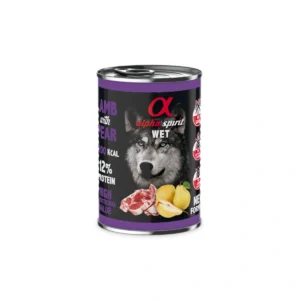 Alpha Spirit Cordero Pera, alimento húmedo para perros