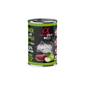 Alpha Spirit Pato Manzana, alimento húmedo para perros