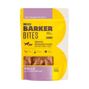 Barker Bites Pollo, premio para perros y gatos