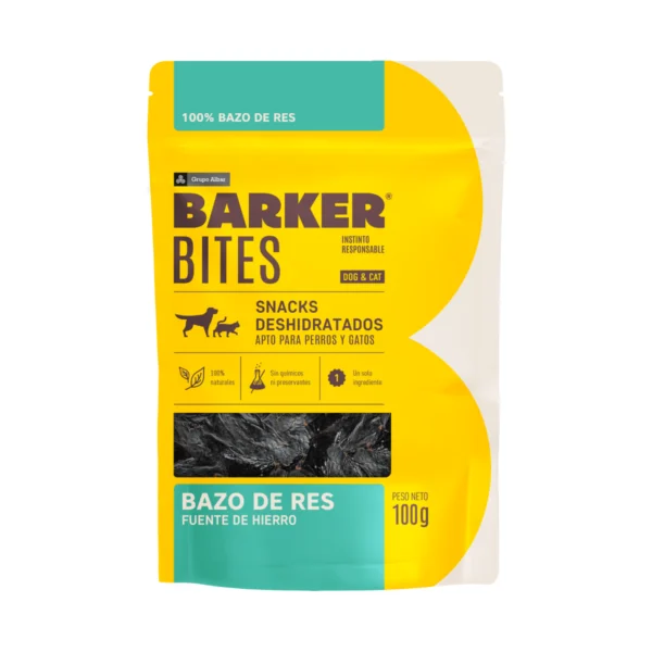 Barker Bites Bazo de Res, premio para perros y gatos