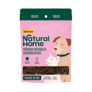 Natural Home Hígado de Res, premio para perros y gatos