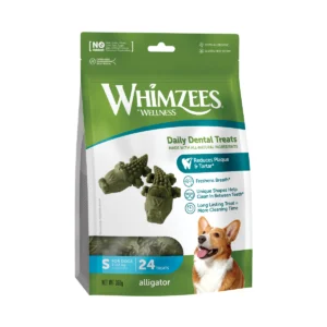 Whimzees Alligator S, snack dental para perros